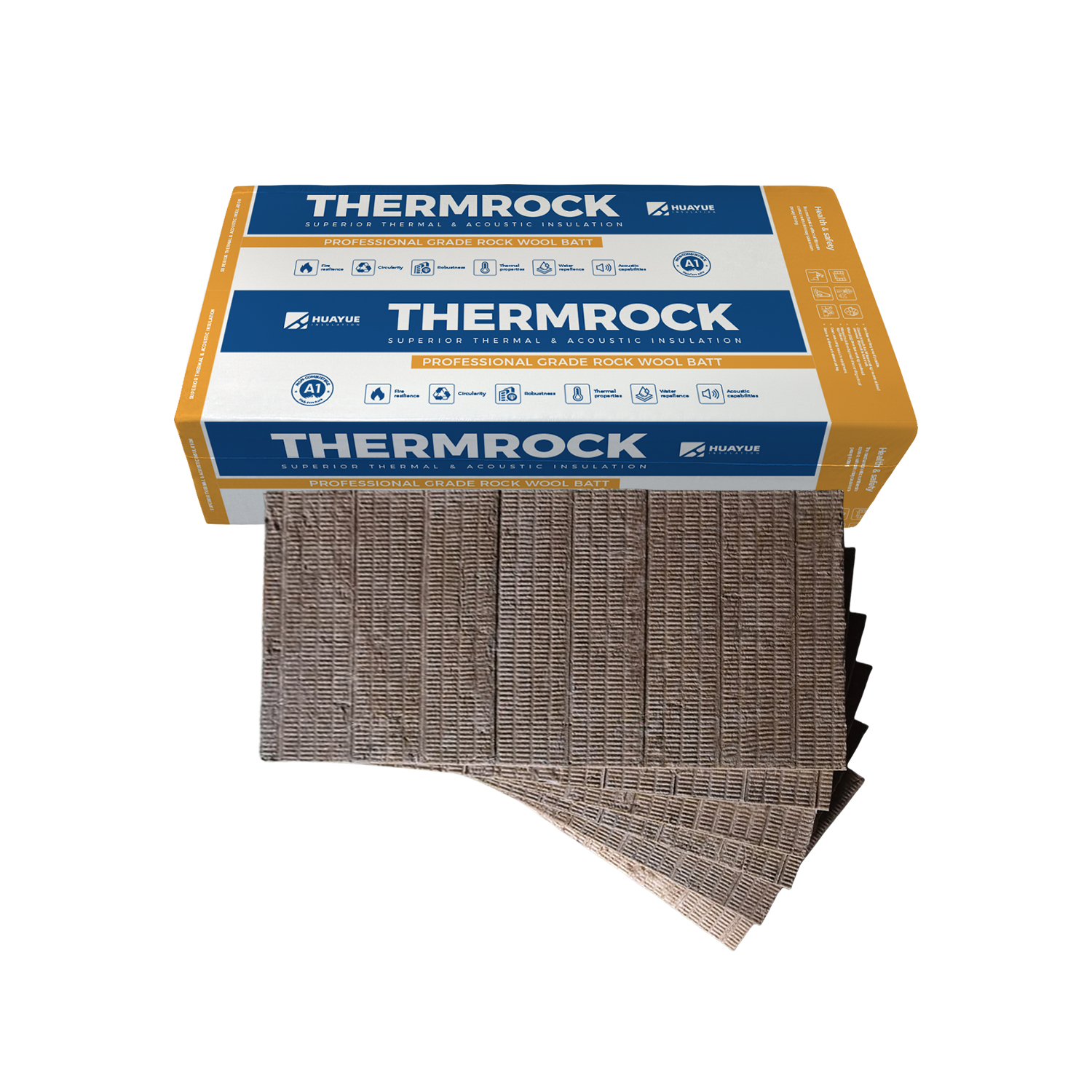 Fire-Resistant Black Rock Wool Panel