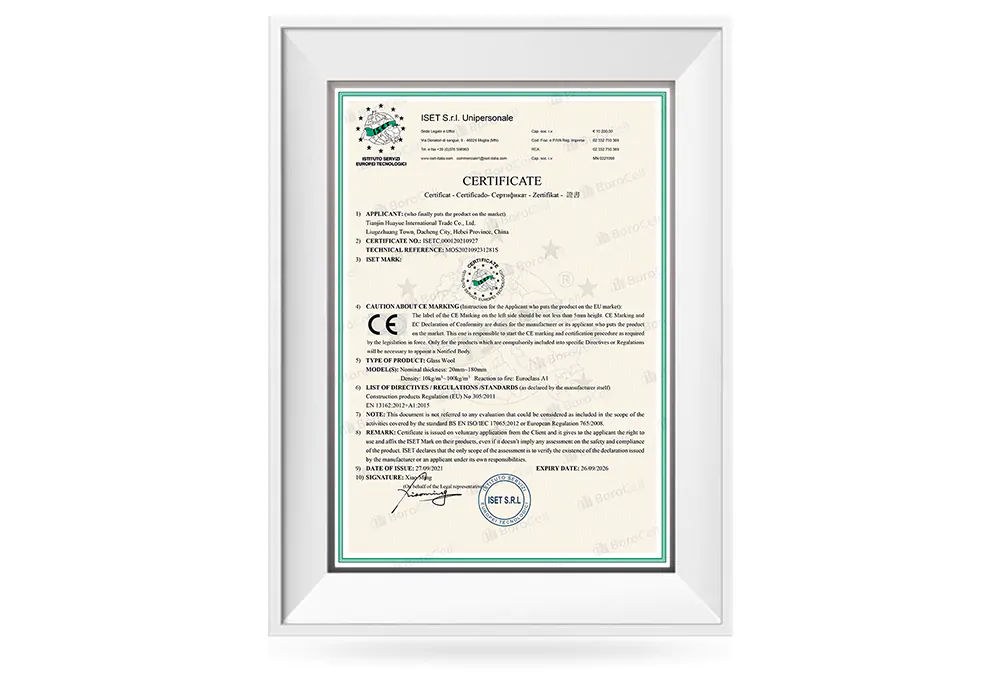 sinoinsulation ce Certificate