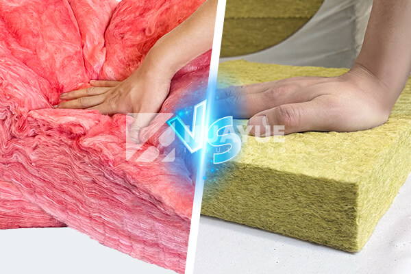 Fiberglass and glass wool insulation material comparison