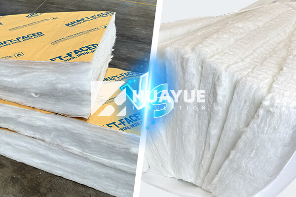 HUAYUE faced vs unfaced fiberglass insulation