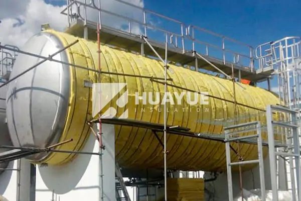 HUAYUE glass wool insulation applied in a tank facility