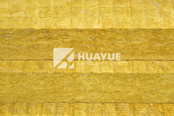 Modern mineral wool insulation product, close-up fibers