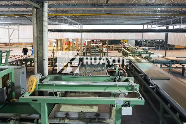 Rock wool insulation production image