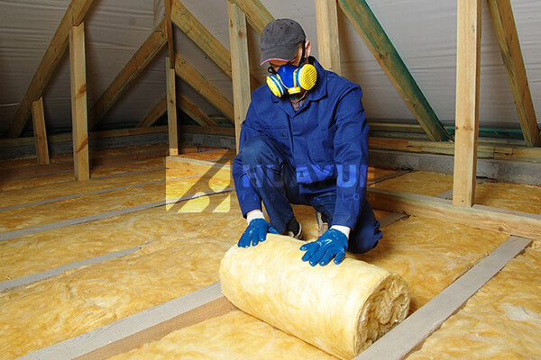 Glass wool installation PPE safety