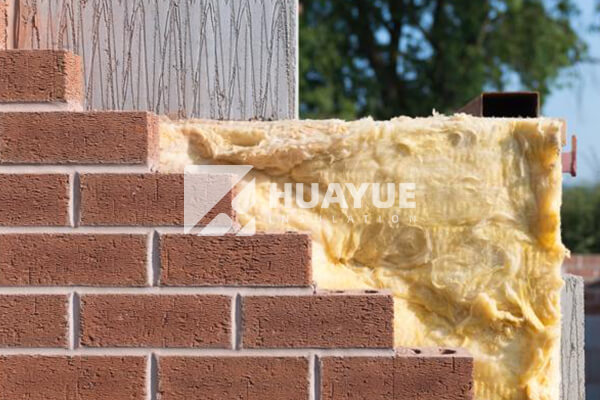 fiberglass insulation cutaway layer barrier