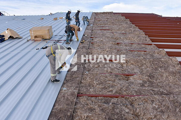 Pole barn insulation application