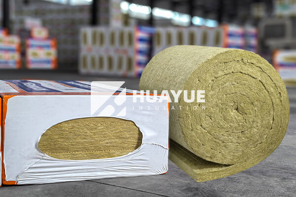 Rock wool insulation in rolls and sheets