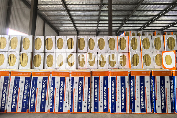Rock wool storage and warehouse
