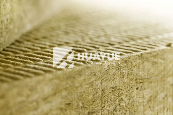 Mineral wool insulation detail close-up