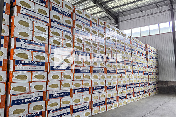 Rock wool storage warehouse