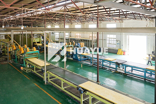 Glass wool production line