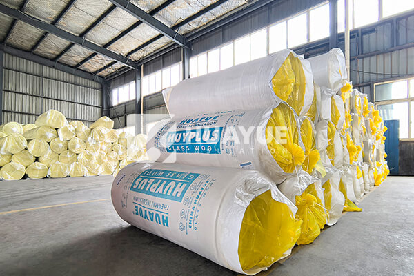 Glass wool insulation storage warehouse