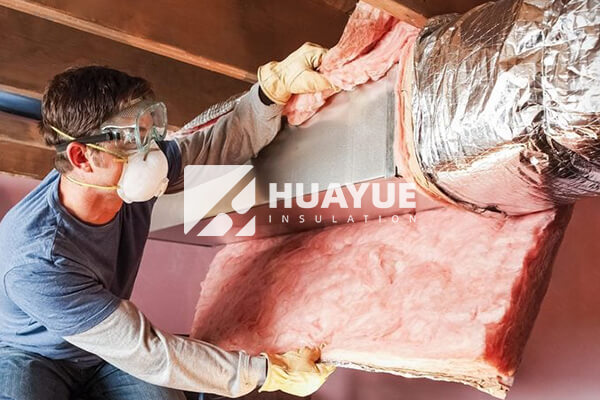 fiberglass insulation on ductwork