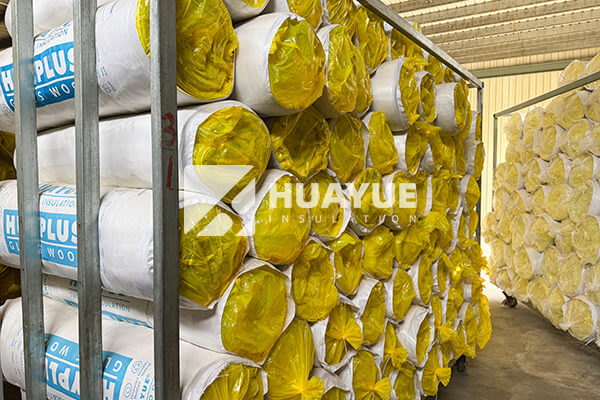 glass wool warehouse stock