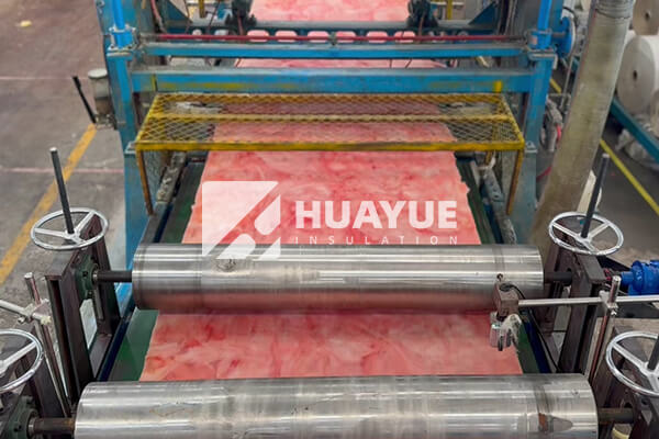 Fibreglass wool factory production line