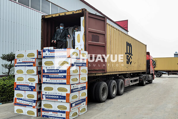 Rock wool products ready for export
