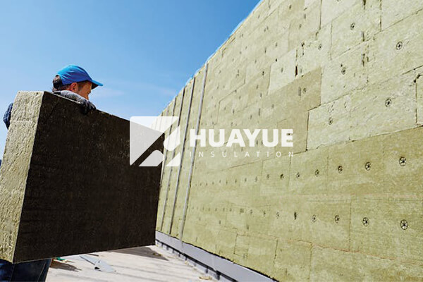 rock wool insulation for wall installation