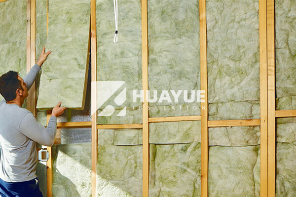 Soundproofing application of rock wool panels