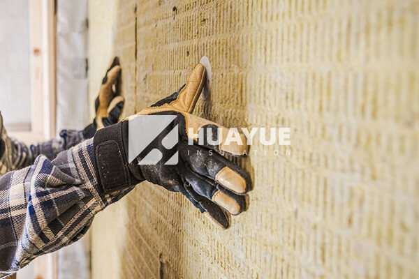 rock wool wall installation detail