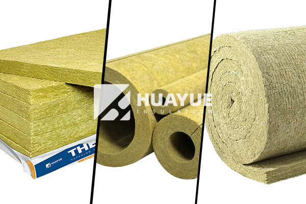 Rock wool insulation product display