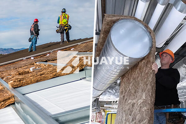 glass wool product application in tanks and roofs