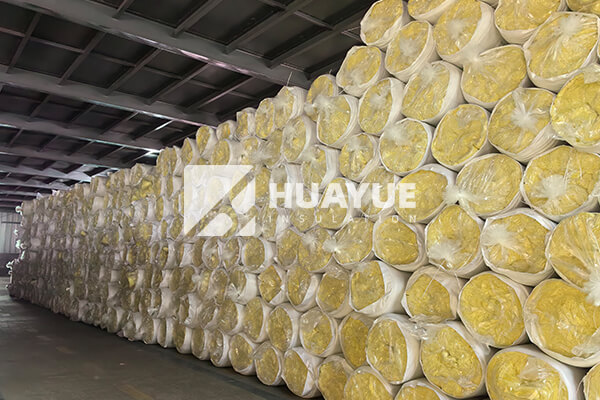 fiberglass insulation products in warehouse