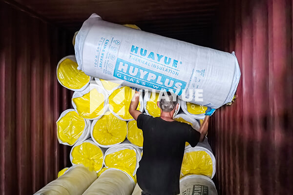 glass wool blankets ready for shipment
