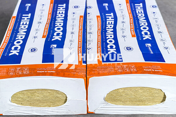 Close-up of rock wool material