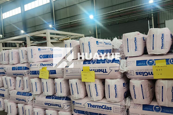 insulation products stored in warehouse