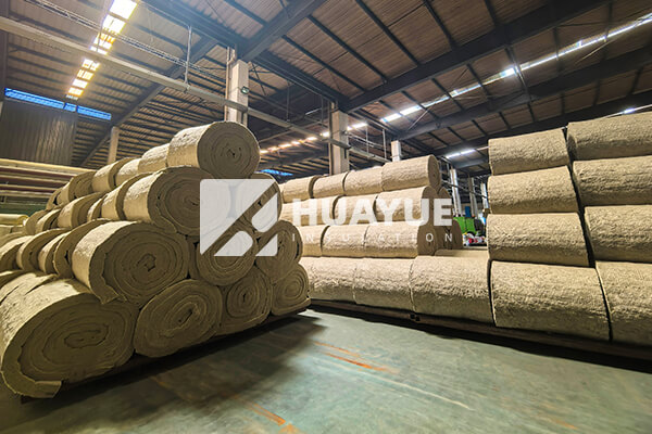 stored rock wool insulation