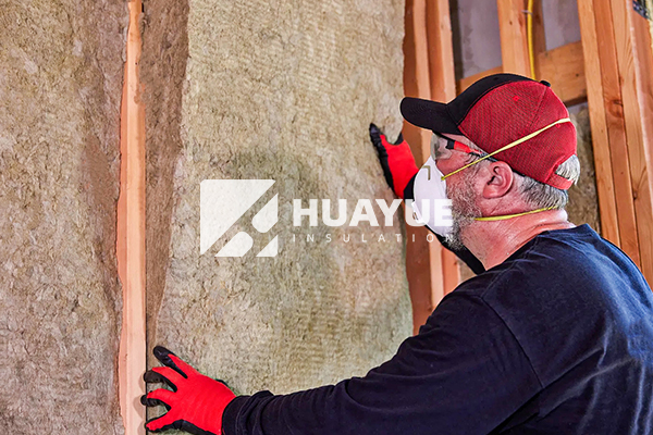 Rock Wool Insulation Batts 2x6 Wall Application