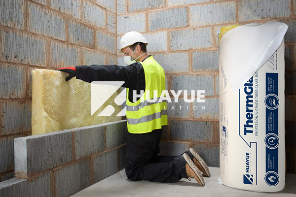 fiberglass insulation in basement