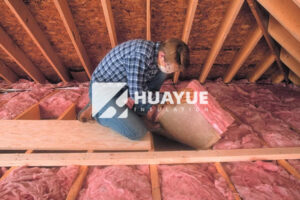 kraft faced insulation installed in attic