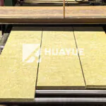 mineral wool production process in factory