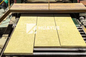 mineral wool production process in factory