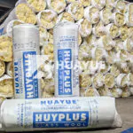 factory production and warehousing of fiberglass insulation