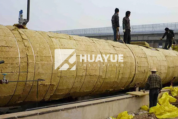 mineral wool batts application in tank system