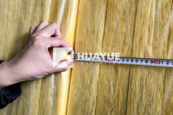 close-up of fiberglass batts