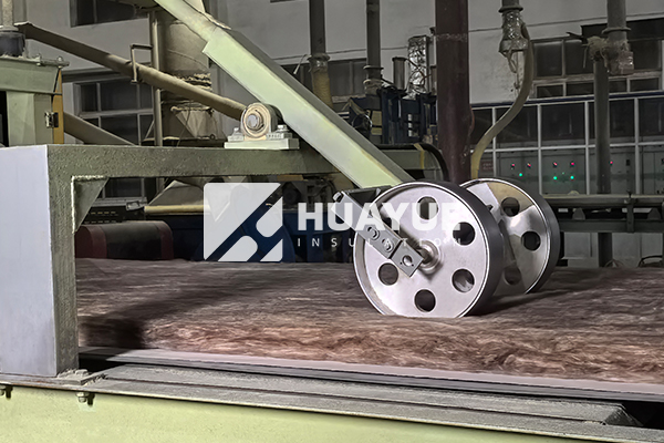 fiberglass insulation installation scene