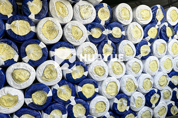 Fiberglass Insulation Rolls in Warehouse