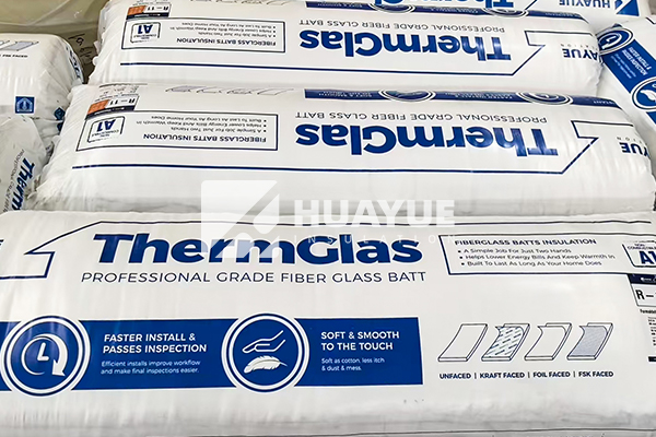 Glass wool insulation storage warehouse