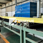 production line of foil backed fiberglass batt insulation