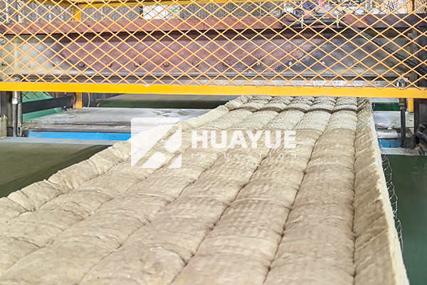 Production image: rock wool manufacturing line