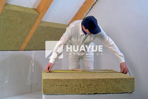 stone wool application in interior wall installation