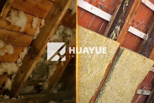 rockwool insulation basement before-after comparison