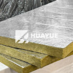 foil faced rock wool close up