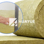 mineral wool roll detail image showing unfaced fibers