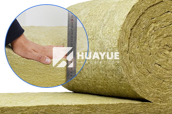 mineral wool roll detail image showing unfaced fibers