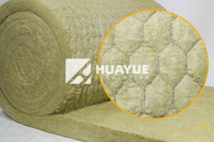 rock wool blanket with wire mesh for industrial insulation