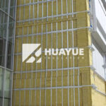 rock wool insulation installation in commercial building